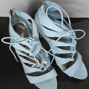 Madden Girl Light Blue Strappy Heels Sizw 6M